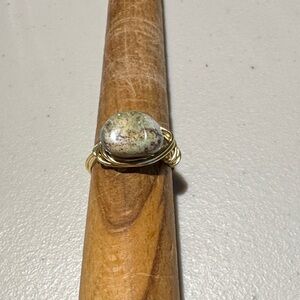 Artisan Gold and Stone Ring